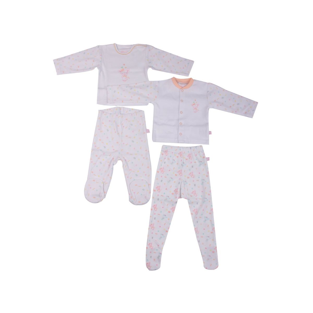 PILLIN - Set 6 pcs Bebé Niña Estampado PRW131 PILLIN