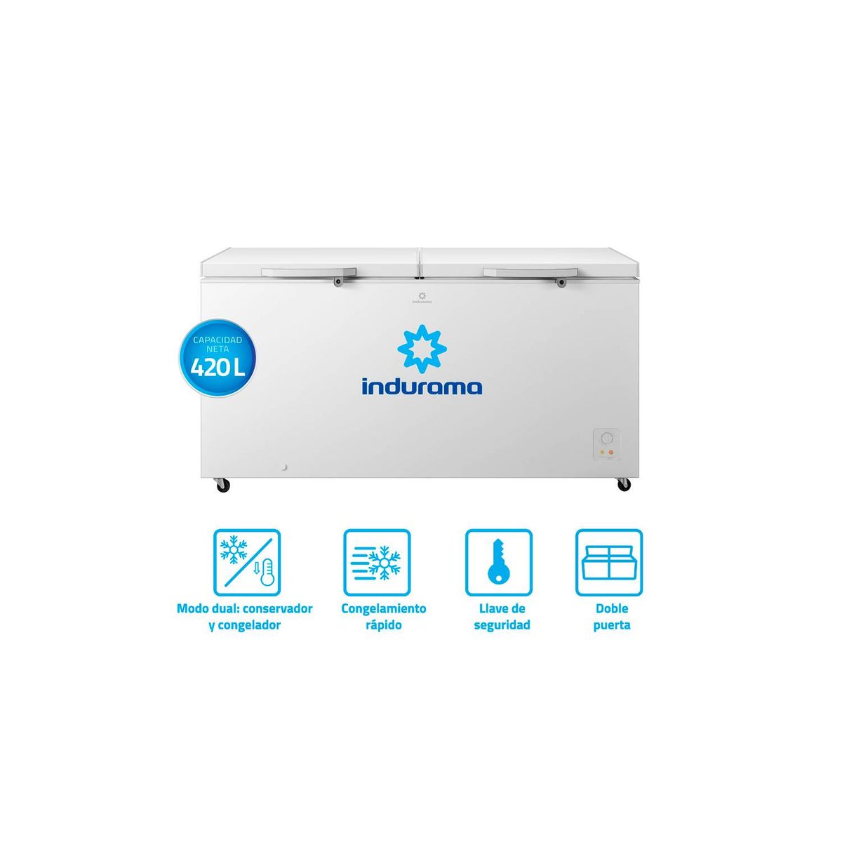 INDURAMA - Congeladora INDURAMA CI-420BL