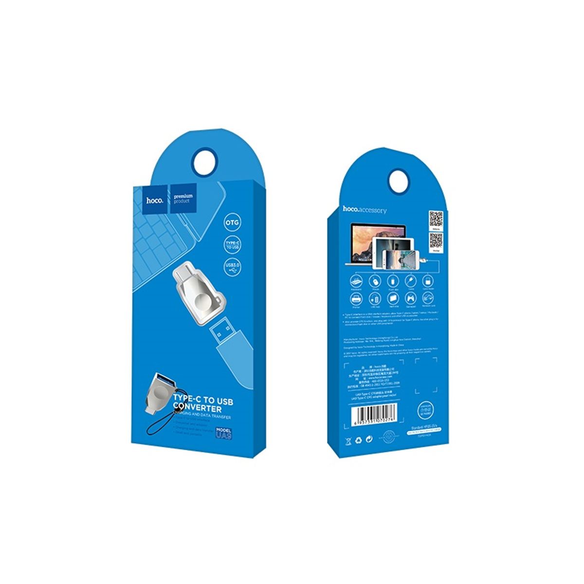 HOCO - Adaptador Convertidor OTG USB C a USB para Celulares tablets laptops