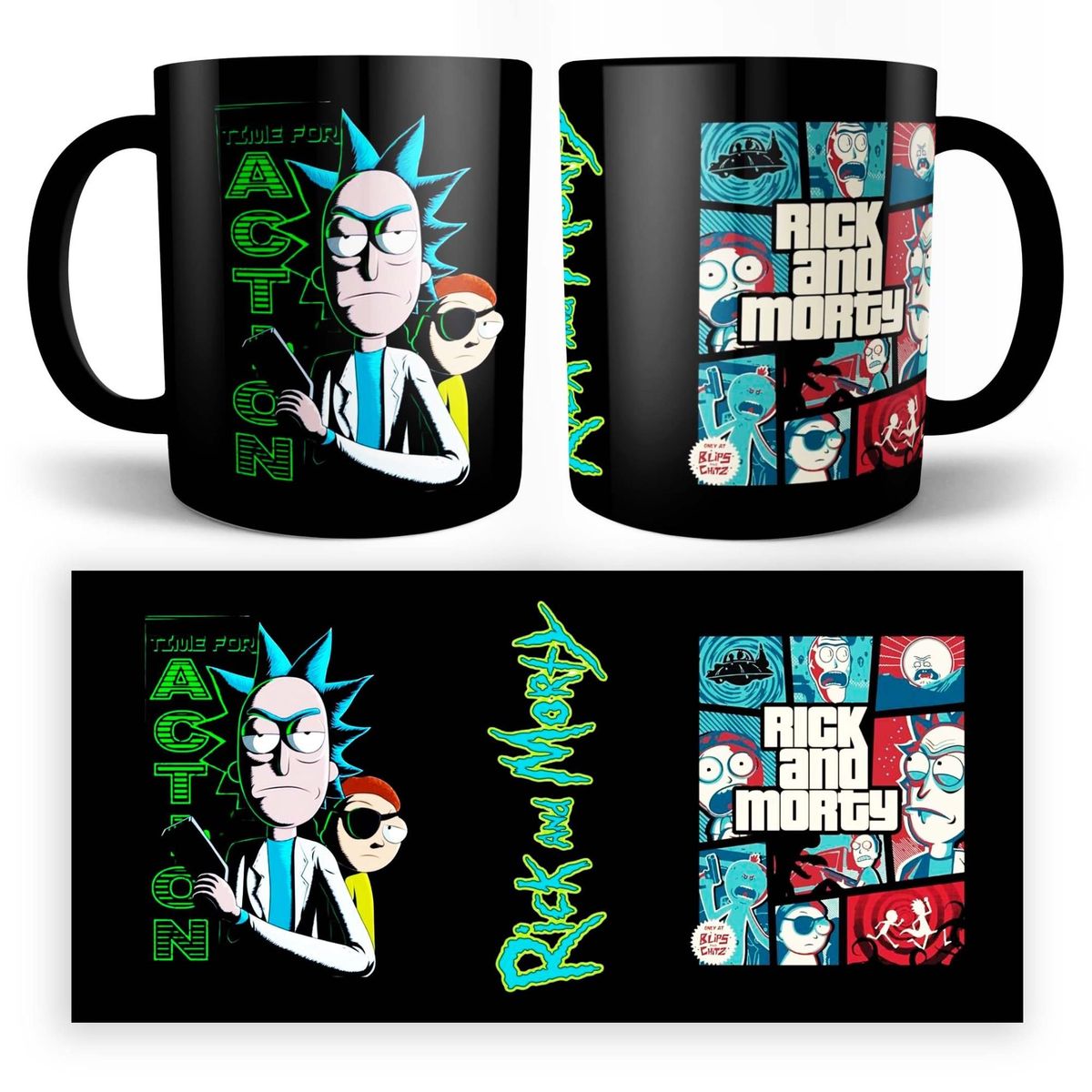GENERICO - TAZA DE RICK Y MORTY 11oz - LQNN