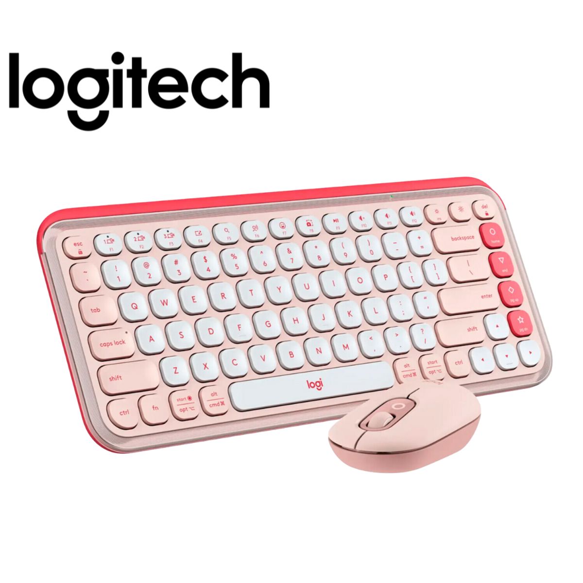 LOGITECH - Teclado Logitech +Mouse Pop Icon Bluetooth Wireless Sp Copilot Rose