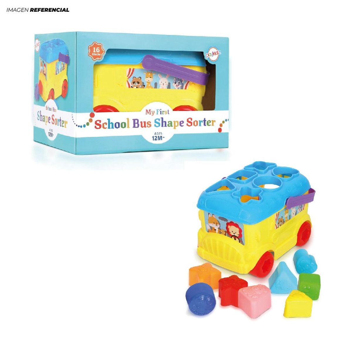 GENERICO - Juego de Bloques en Bus para clasificar y ordenar