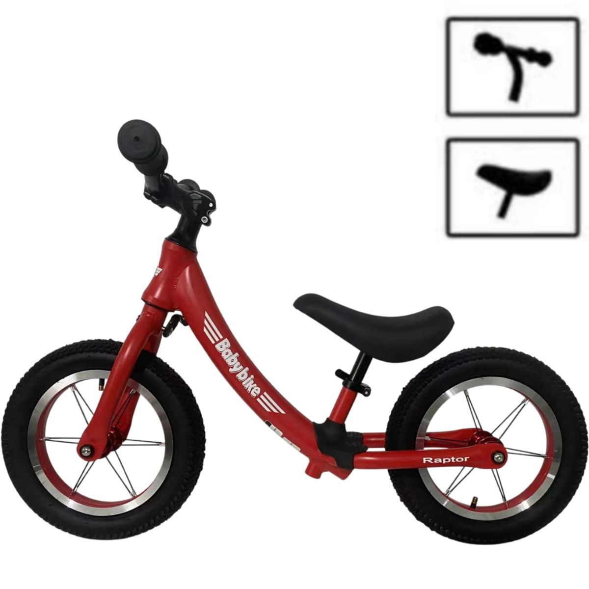 GENERICO - BICICLETA DE EQUILIBRIO BALANCE PARA NIÑOS SIN PEDAL ROJO