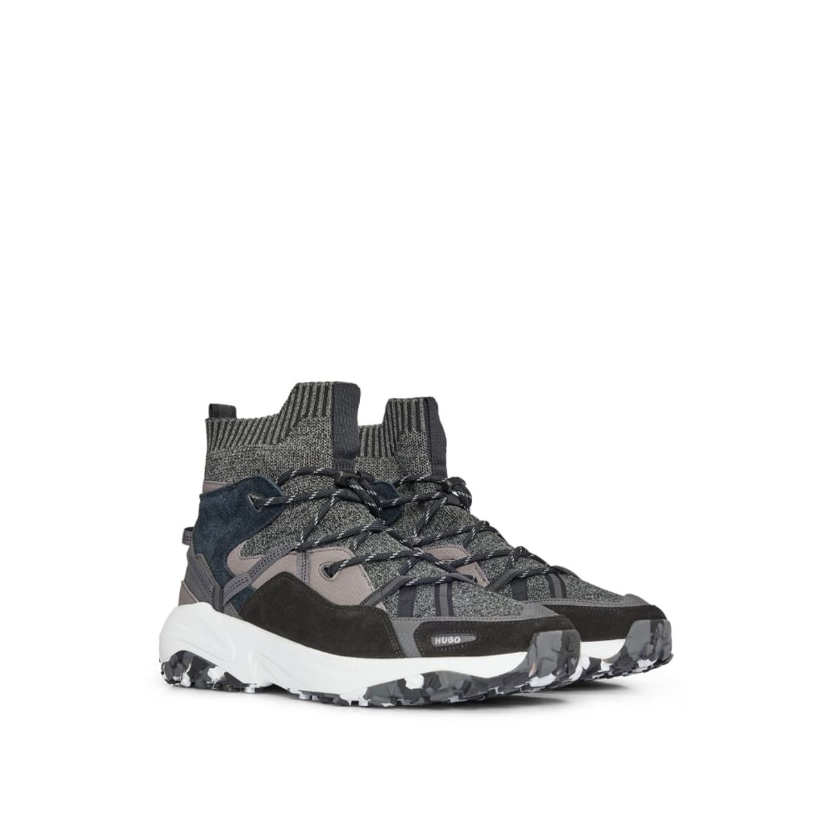 HUGO BOSS - Hugo - Zapatillas de caña alta estilo calcetín