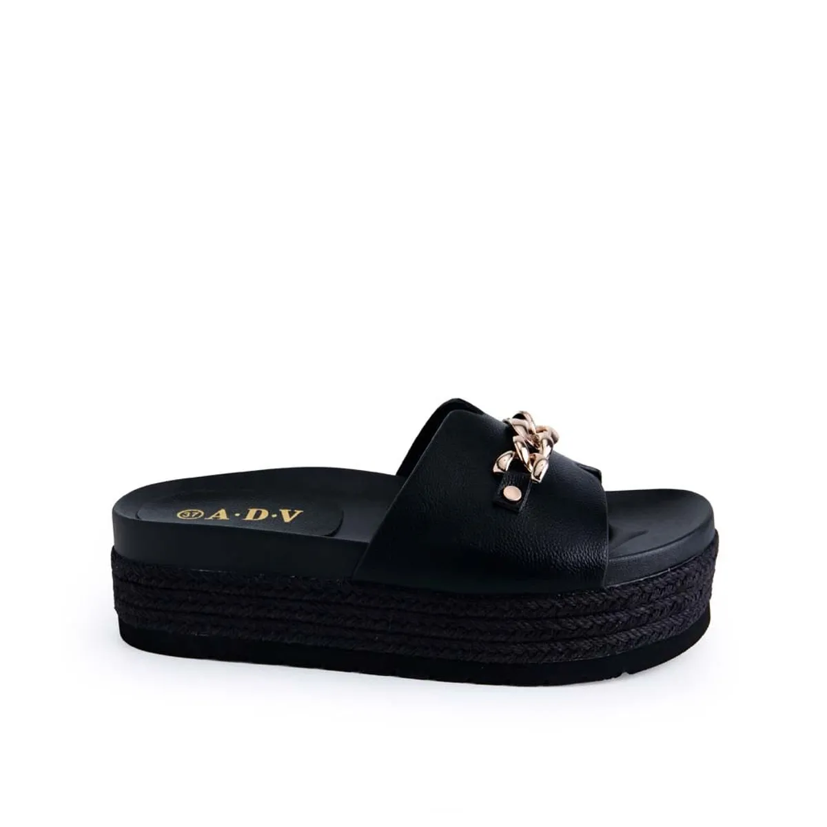 ADV - Sandalia Slide Casual ANA-2520 Negro ADV