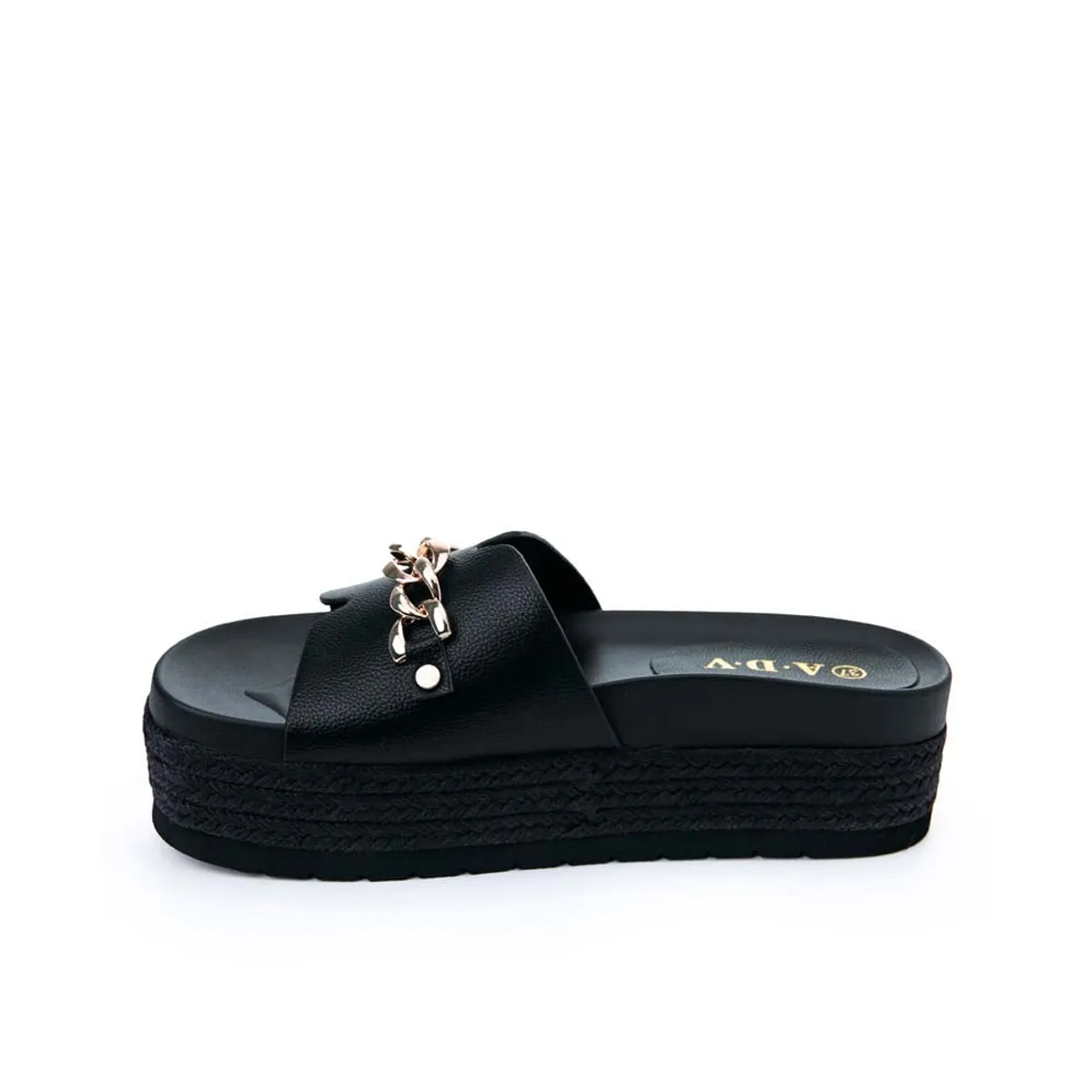 ADV - Sandalia Slide Casual ANA-2520 Negro ADV