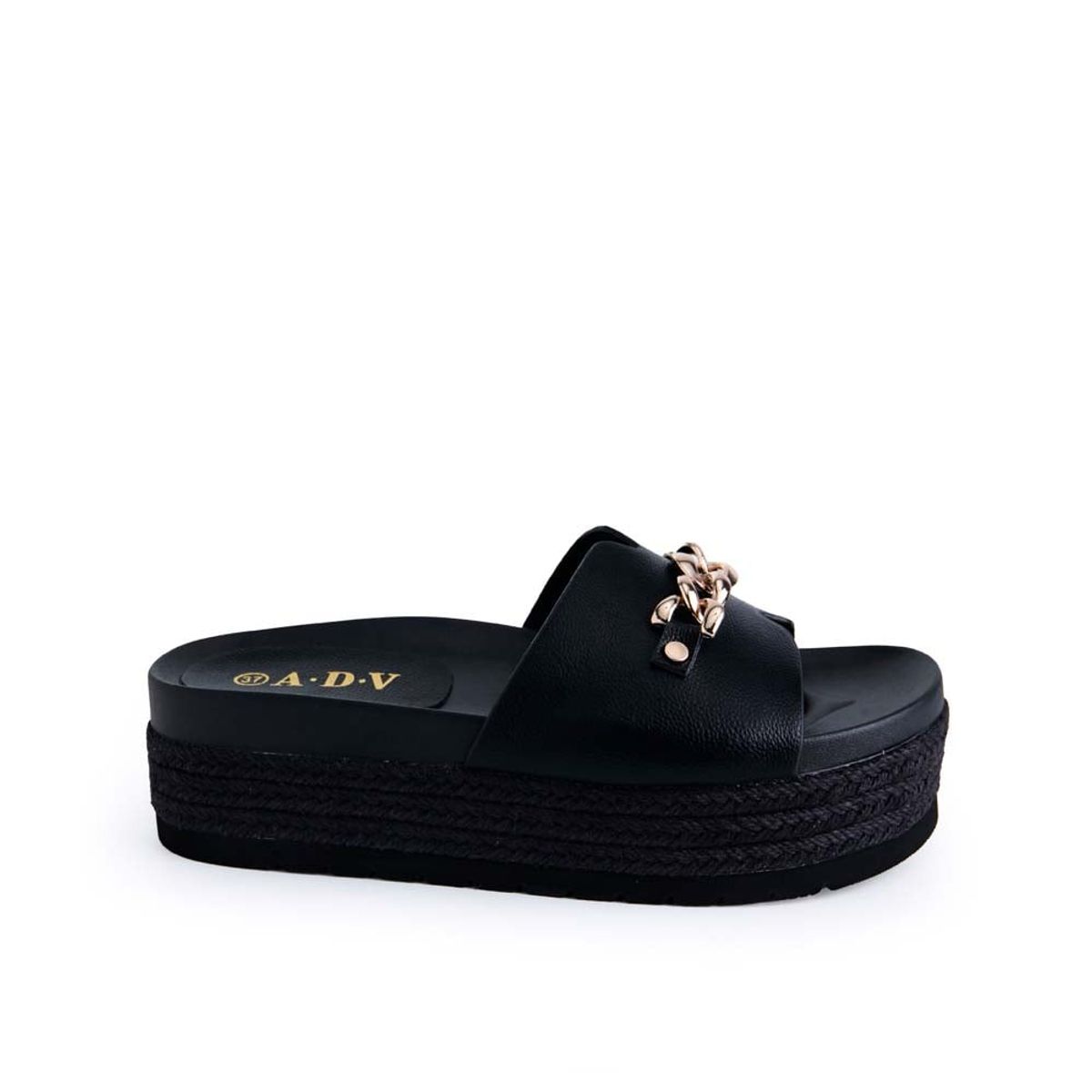 ADV - Sandalia Slide Casual ANA-2520 Negro ADV