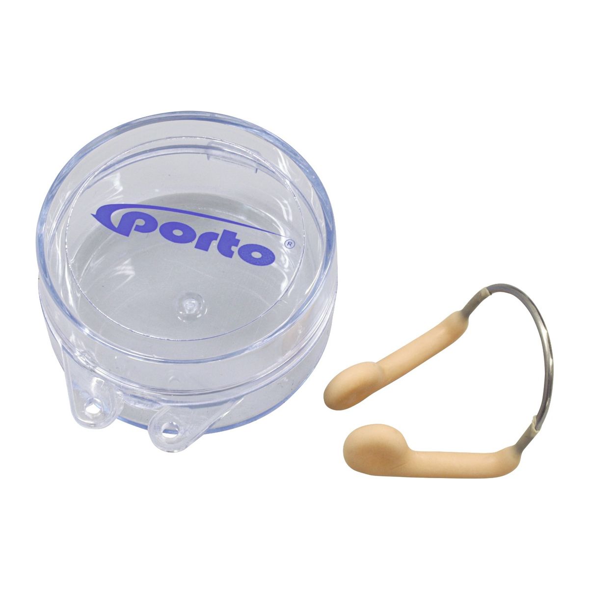 PORTO - CLIP DE NARIZ PARA NATACIÓN DE ACERO INOXIDABLE Y LATEX PORTO