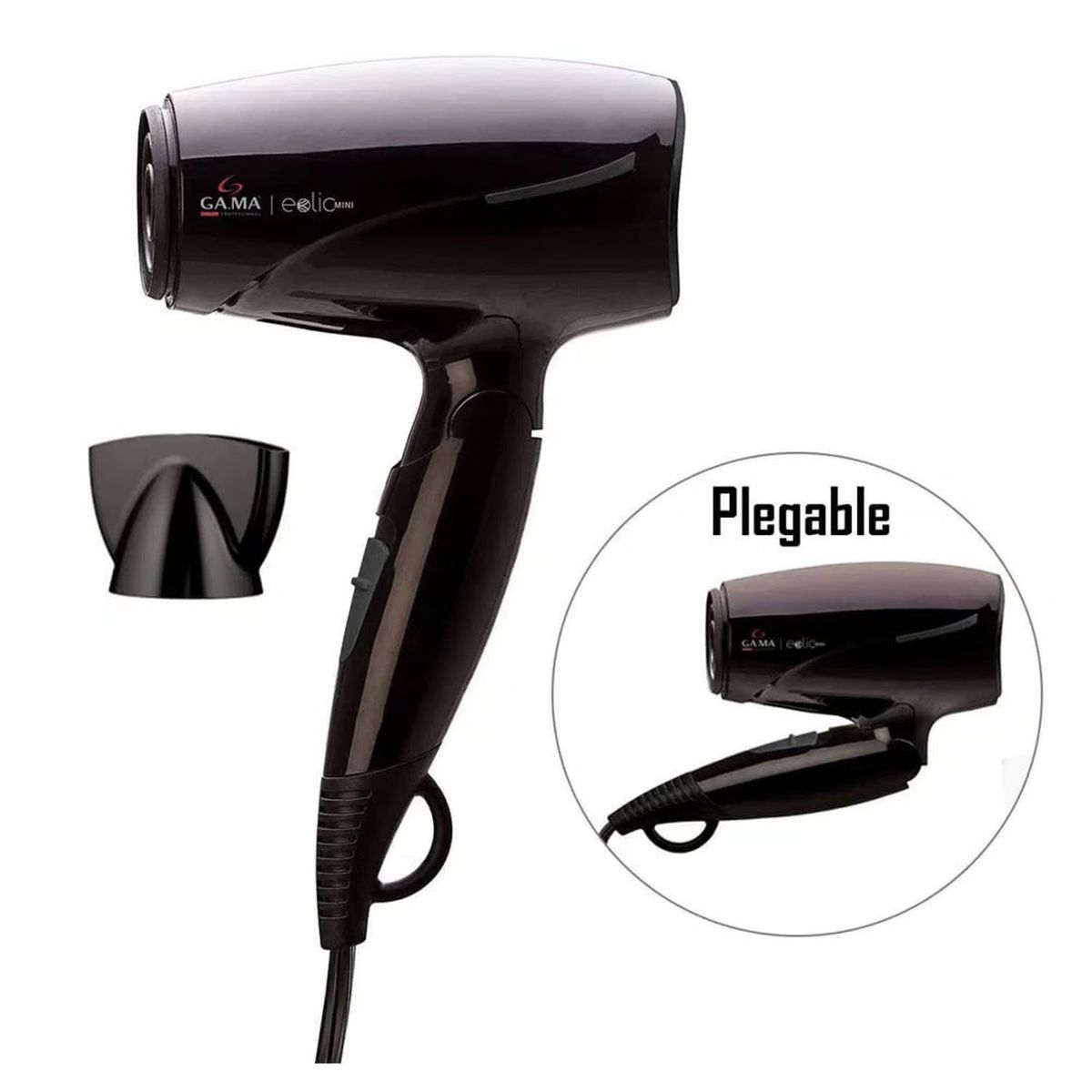 GAMA - Secadora de Cabello Eolic Mini Gama  BECHD0000001622 Negro