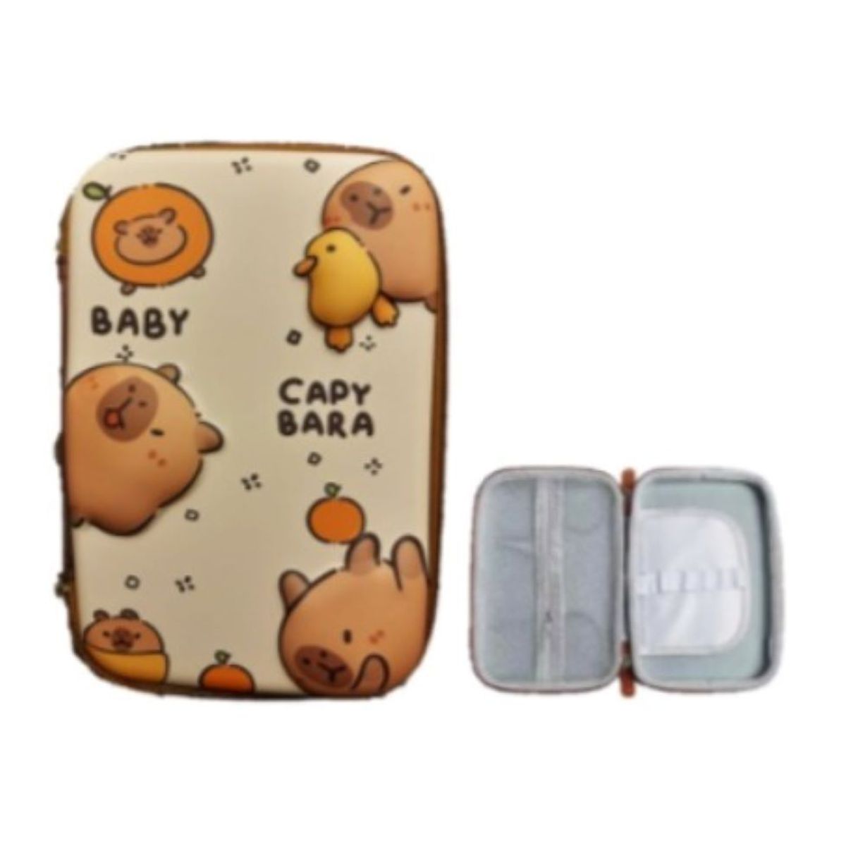 GENERICO - CARTUCHERA ORGANIZADORA  3D CAPIBARA  BABY