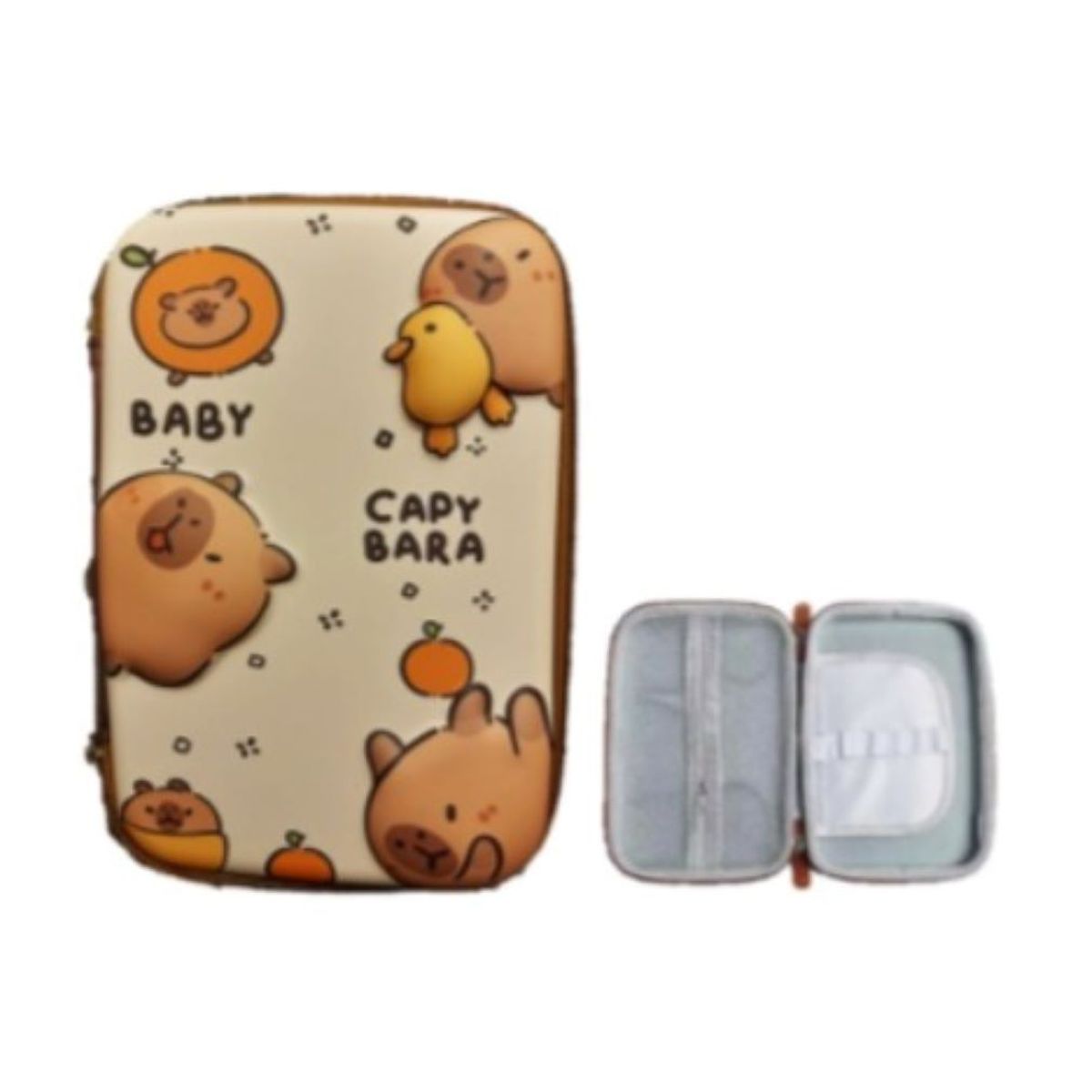 GENERICO - CARTUCHERA ORGANIZADORA  3D CAPIBARA  BABY