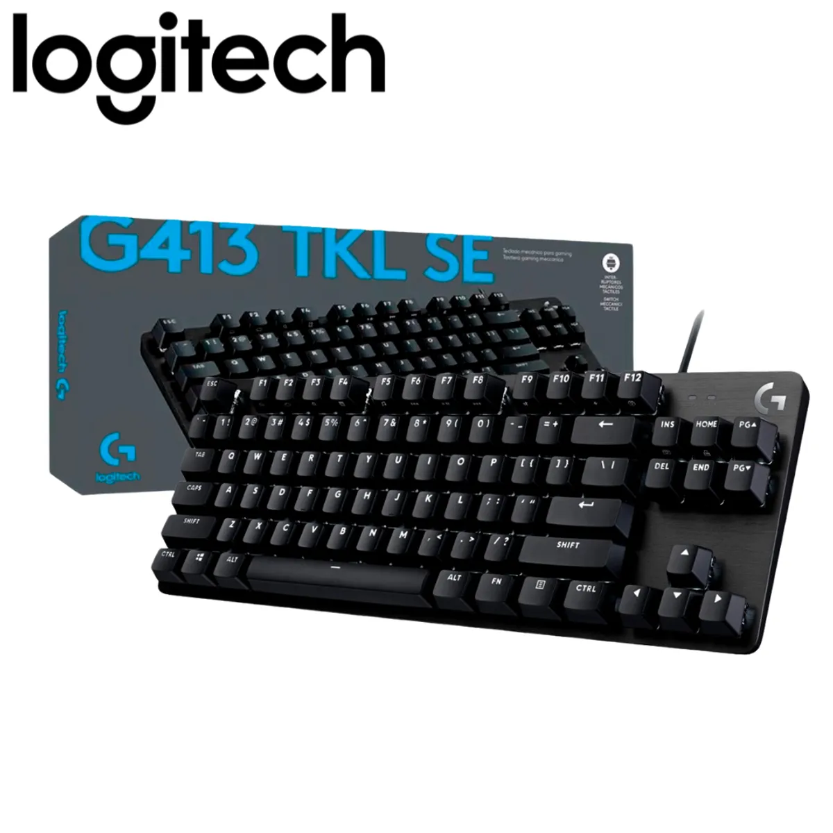 LOGITECH - TECLADO LOGITECH G413 TKL SE BLACKLIGHT MECHANICAL GAMING BLACK