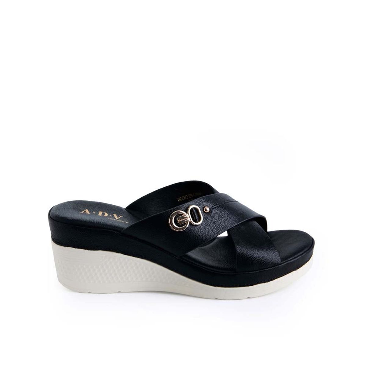 ADV - Sandalia Slide Casual ANA-2512 Negro ADV