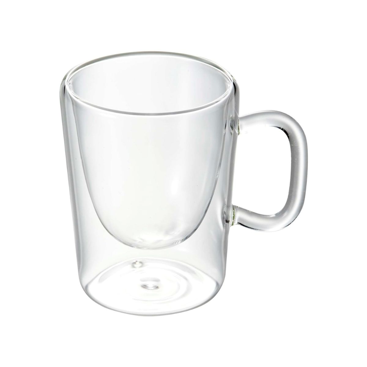 INSPIRA - Set de 2 Tazas Alta Recta Doble Pared de Vidrio 90 ml