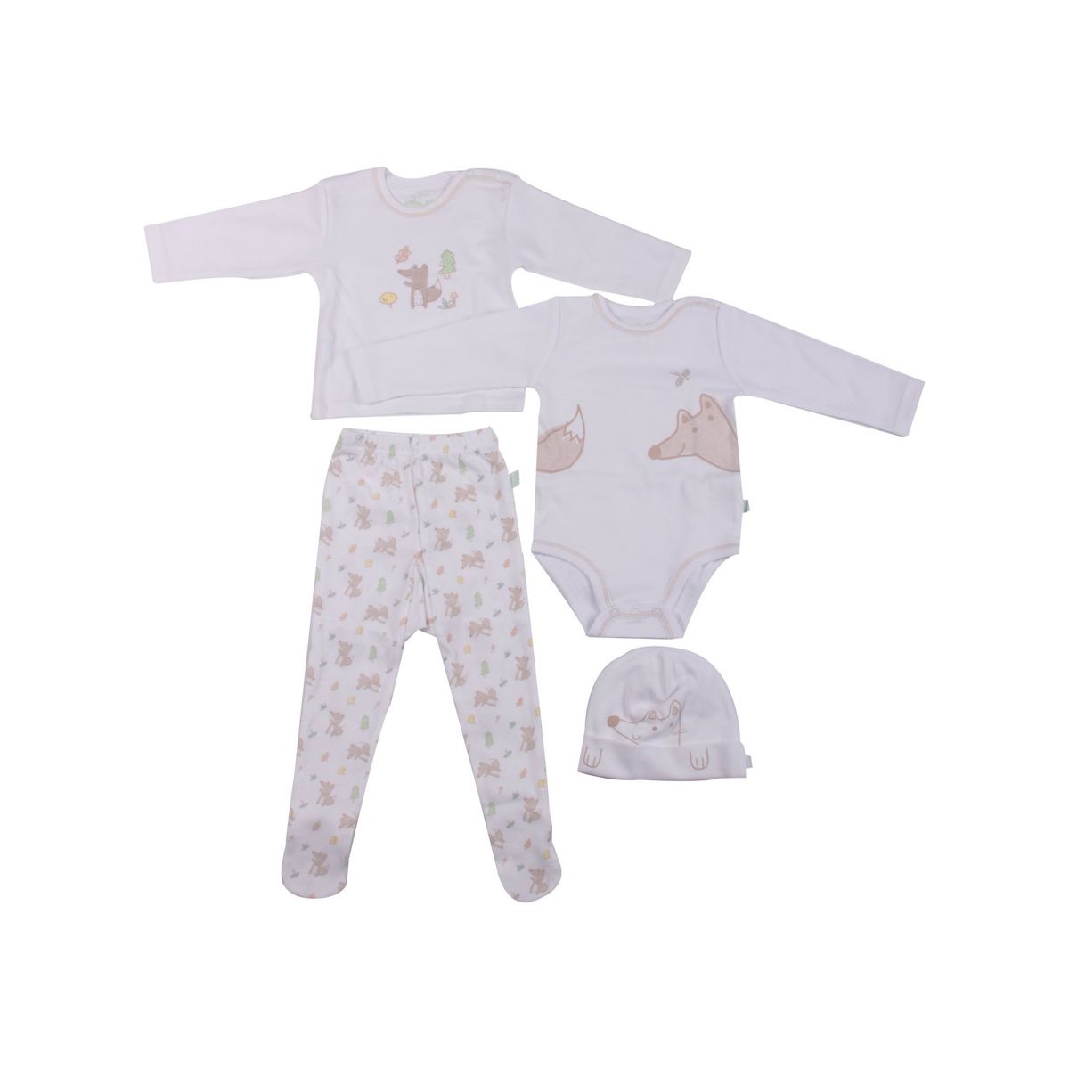PILLIN - Set 4 pcs Bebé Niño Estampado PRW127 PILLIN