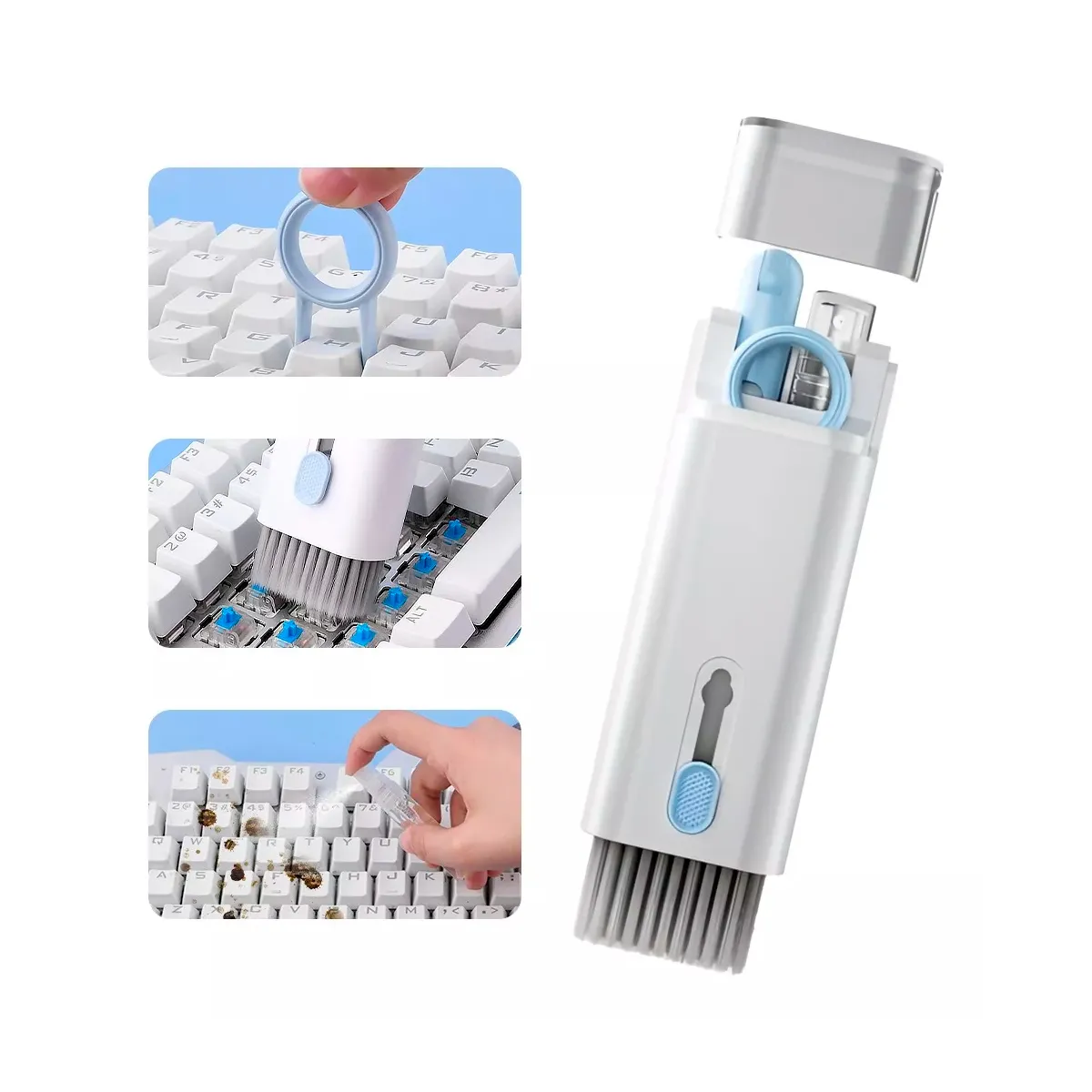 GENERICO - Kit de Limpieza para PC Y Laptop 7 en 1