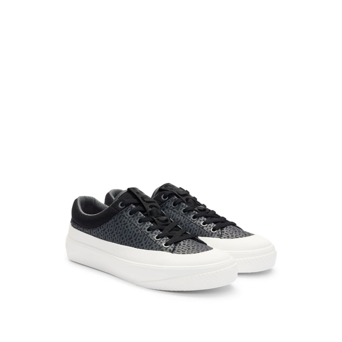 HUGO BOSS - Hugo - Zapatillas con adornos de logos y suela de goma