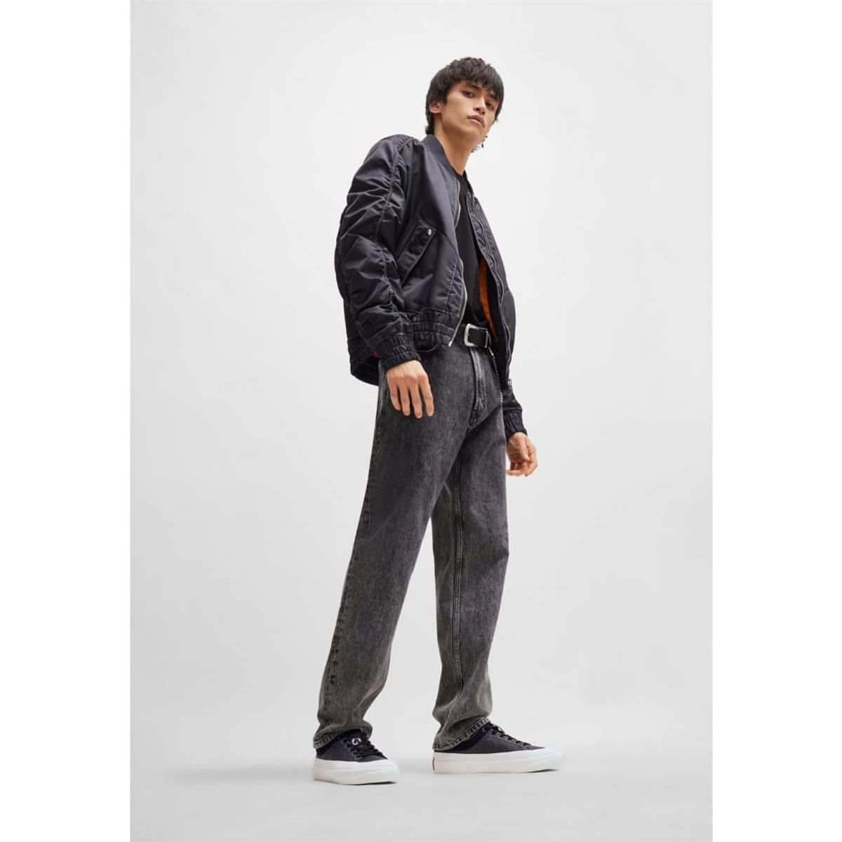 HUGO BOSS - Hugo - Zapatillas con adornos de logos y suela de goma