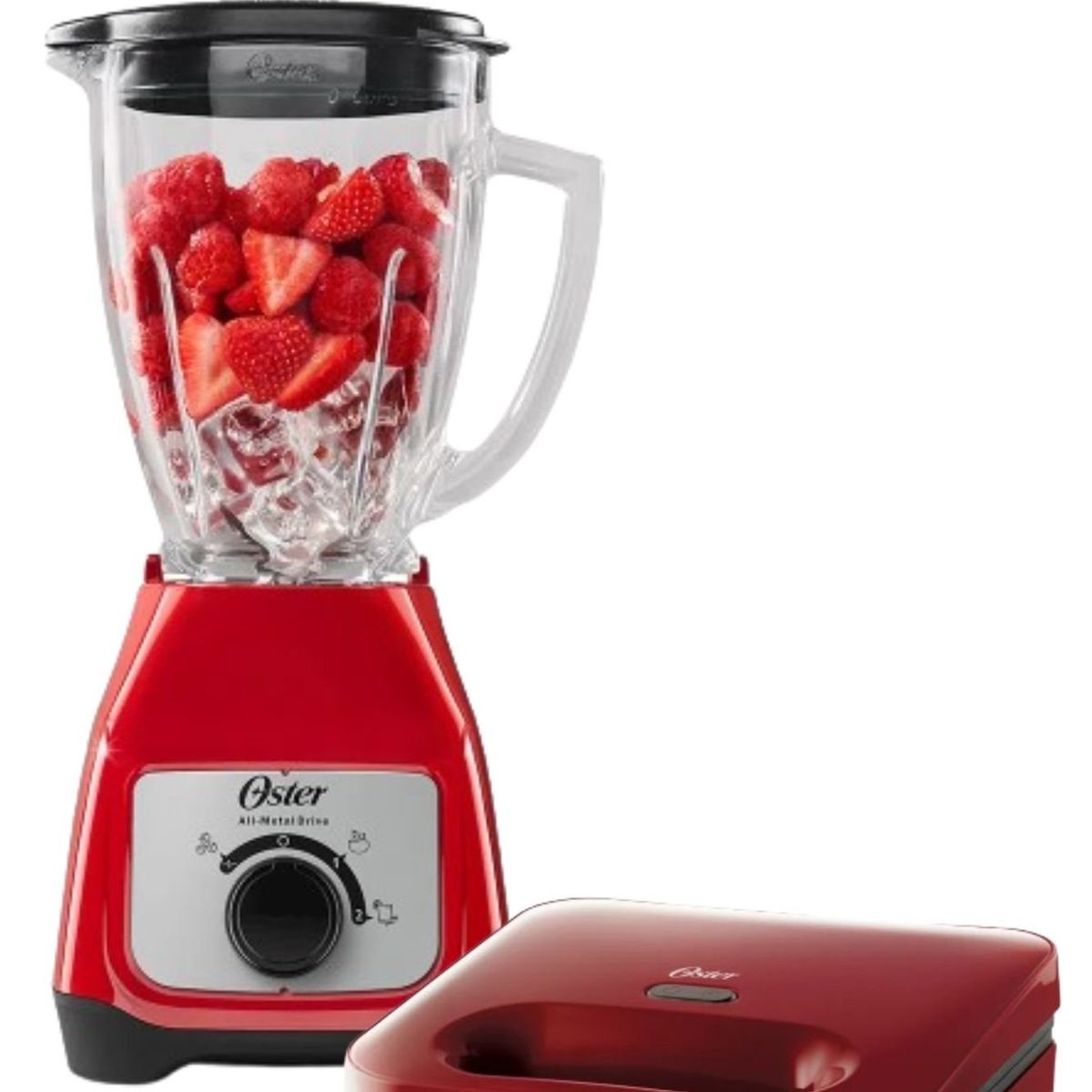 OSTER - Combo Oster Licuadora Blstkag Rrd + Sanguchera Ckstsm2885r