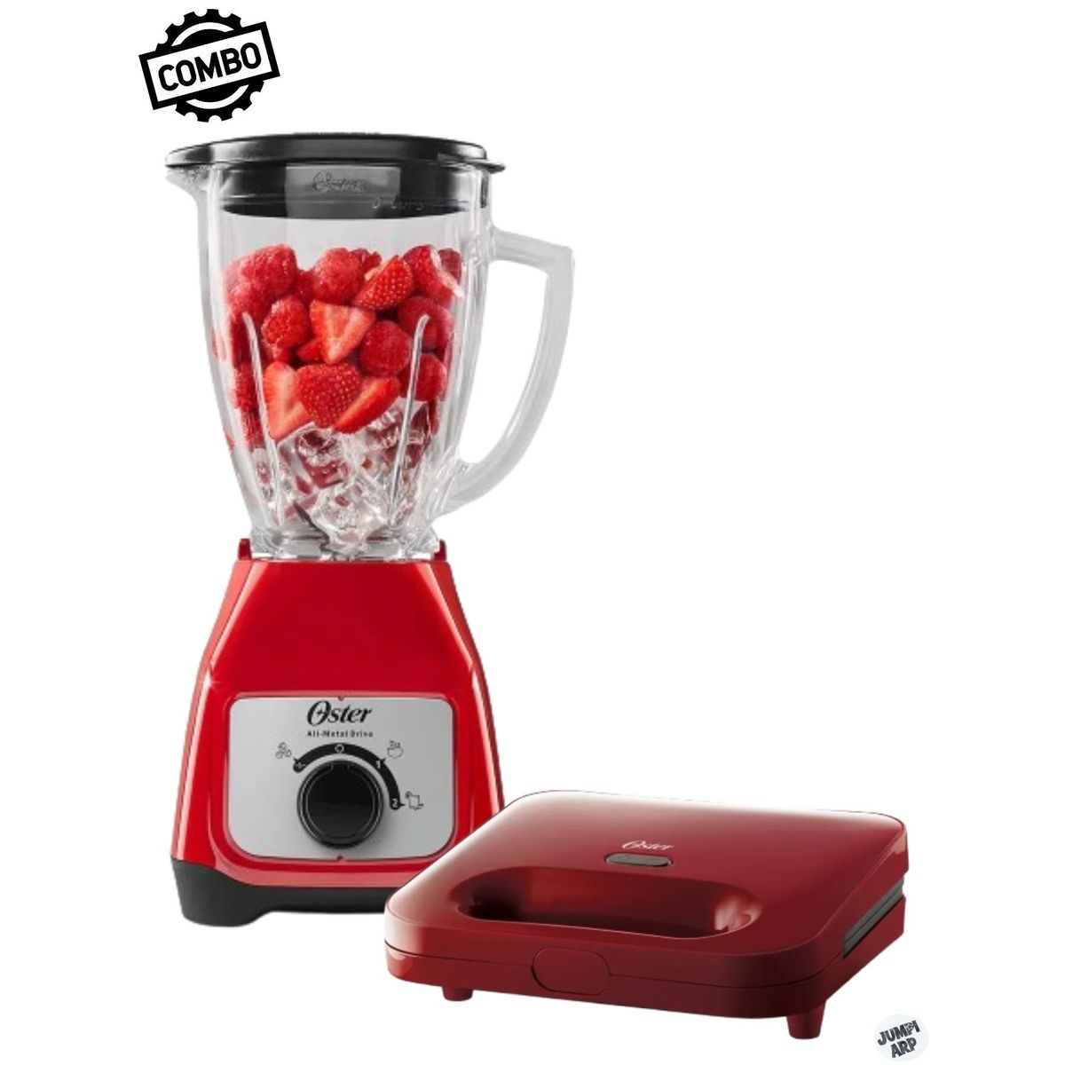 OSTER - Combo Oster Licuadora Blstkag Rrd + Sanguchera Ckstsm2885r