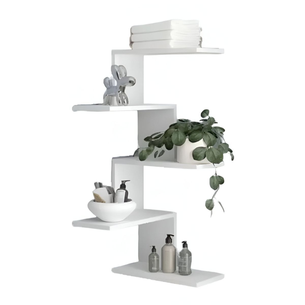 GENERICO - Repisa Esquinero Armado Alma Color Blanco Petrox Home