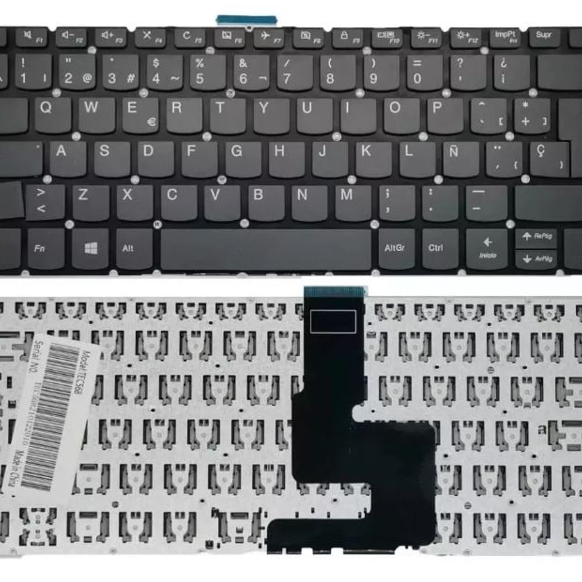 GENERICO - Teclado Compatible Lenovo Ideapad S145-14igm S145-14iil
