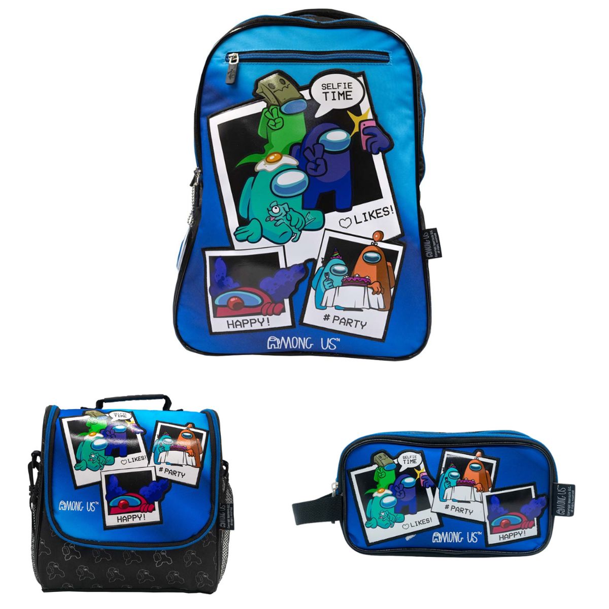 CHILDRENS CLUB - Set de Mochila escolar x3 piezas - Among Us