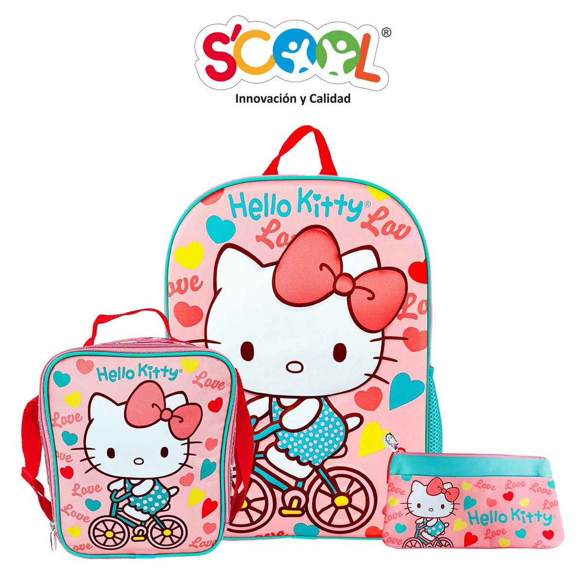 SCOOL - SET MOCHILA SCOOL RANGER 3D HELLO KITTY