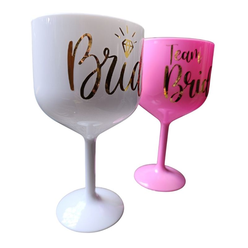 GENERICO - Set x 5 copas gin para la novia y el team bride despedida de soltera