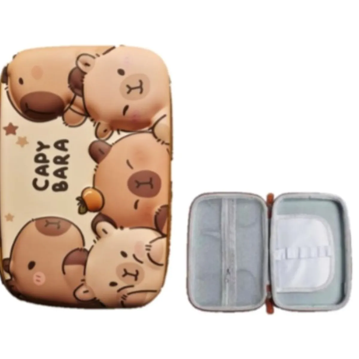 GENERICO - CARTUCHERA ORGANIZADORA  3D CAPIBARA  CARITAS