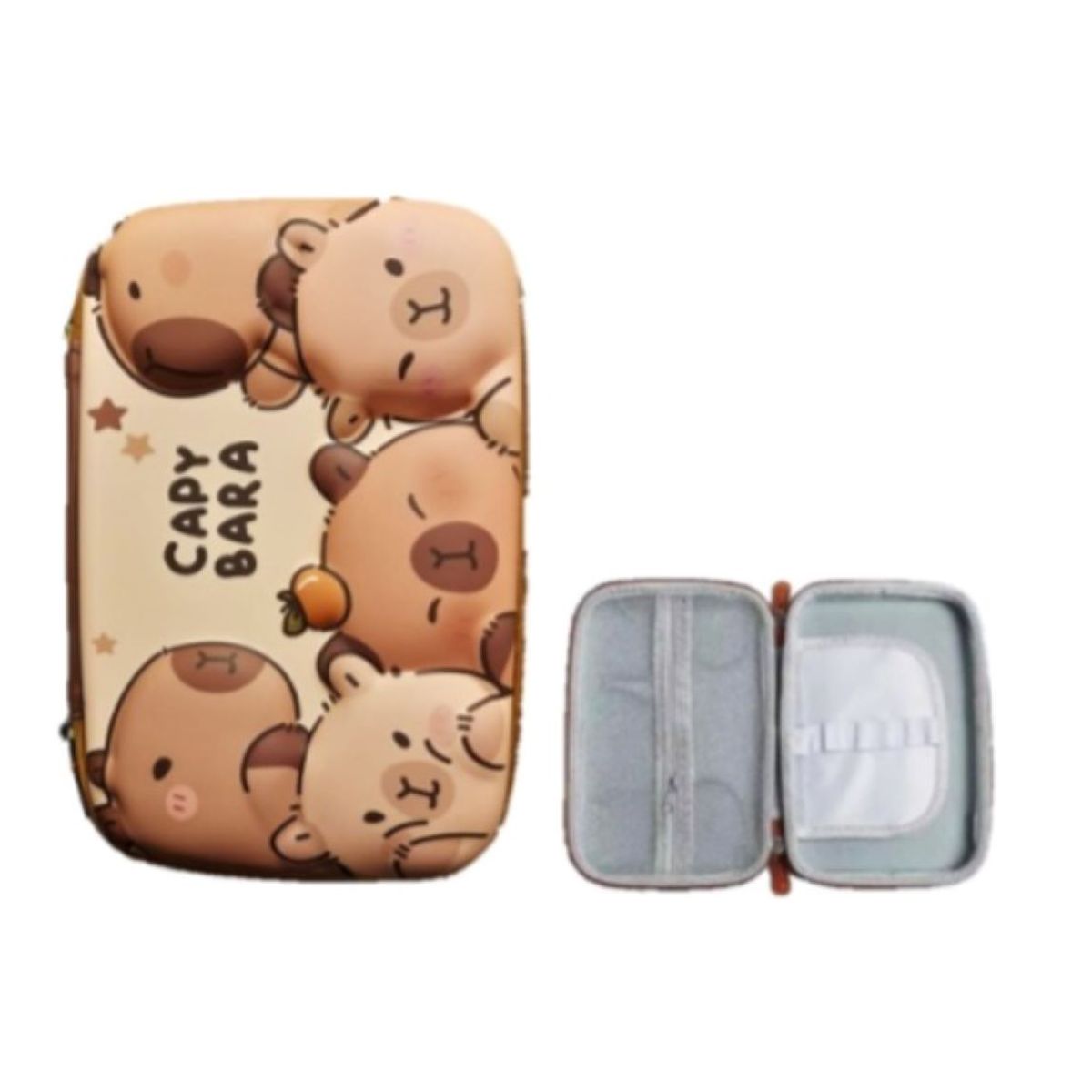 GENERICO - CARTUCHERA ORGANIZADORA  3D CAPIBARA  CARITAS