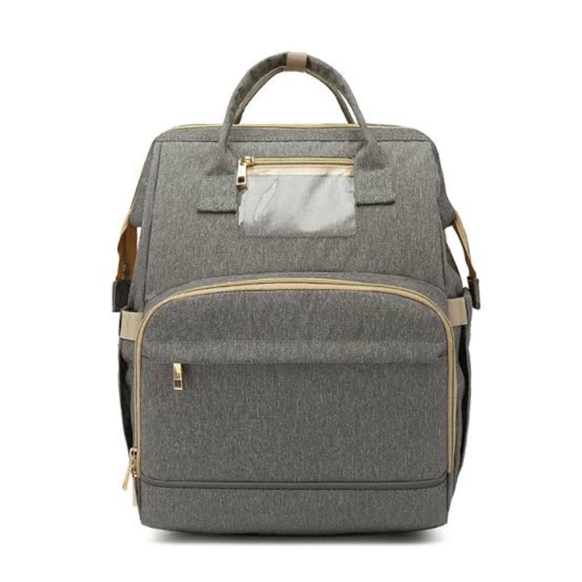 GENERICO - MOCHILA PAÑALERA CONVERTIBLE 3 EN 1 -GRIS