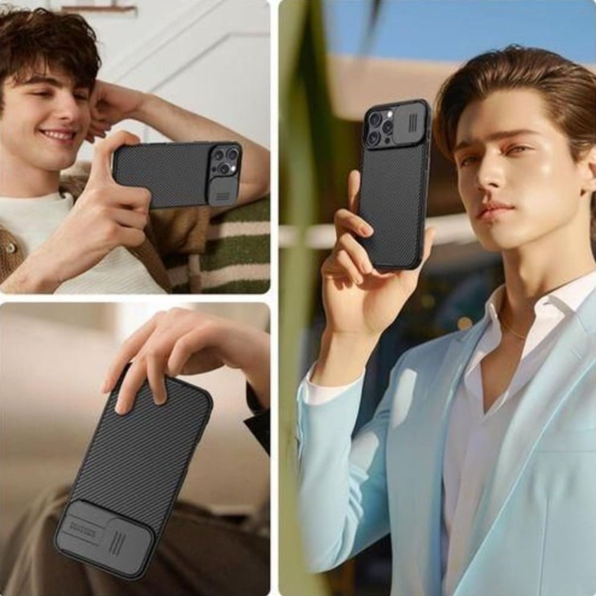 NILLKIN - Case Para Iphone 16 PRO NILLKIN Funda Iphone 16 pro anticaídas