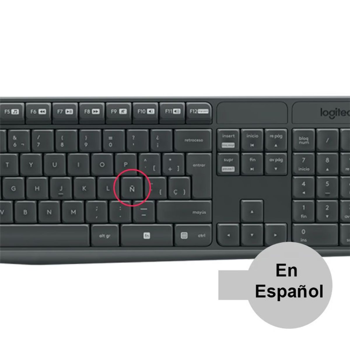 LOGITECH - Teclado Mouse Logitech MK235 Inalambrico Negro