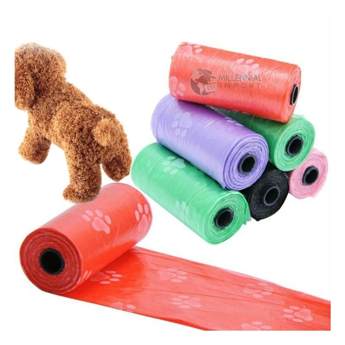 GENERICO - Correa Retráctil para Mascota de 5metros Incluye Bolsas