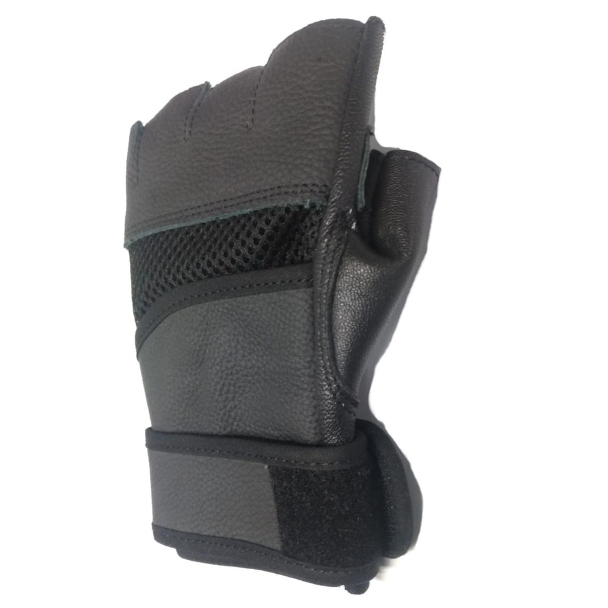 TODO FIT - Mitones Para Pesas Guantes Con Muñequera De Cuero Talla XXL