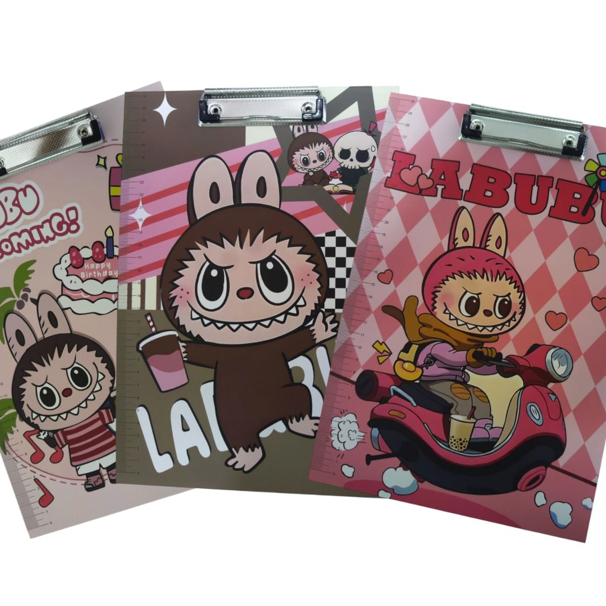 GENERICO - Porta Papeles con Clip mas Regla con Diseño