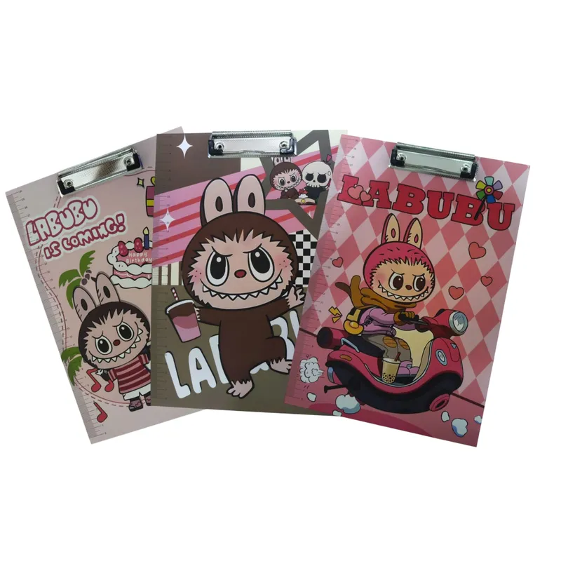 GENERICO - Porta Papeles con Clip mas Regla con Diseño