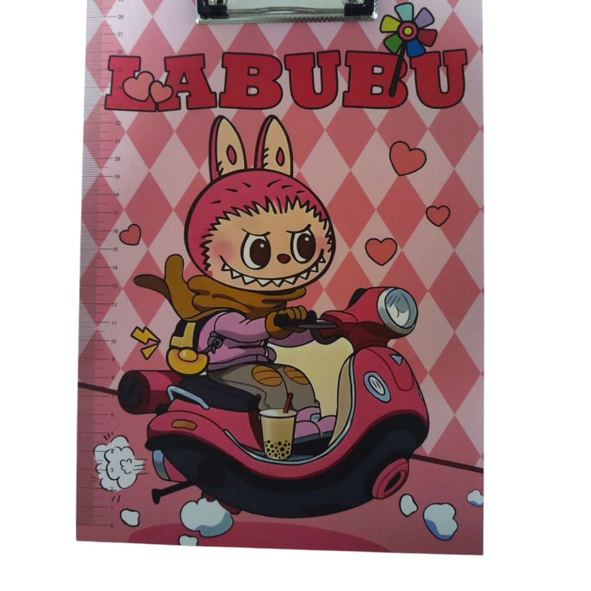 GENERICO - Porta Papeles con Clip mas Regla con Diseño