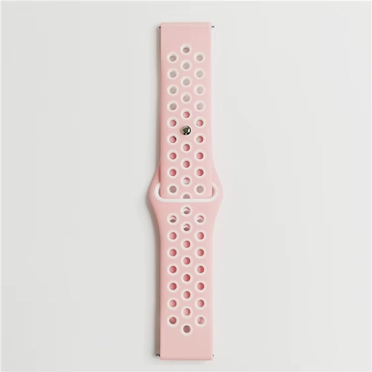 GENERICO - CORREA DE SILICONA SPORT SAMSUNG WATCH 4-5-6-7-FE PINK + WHITE