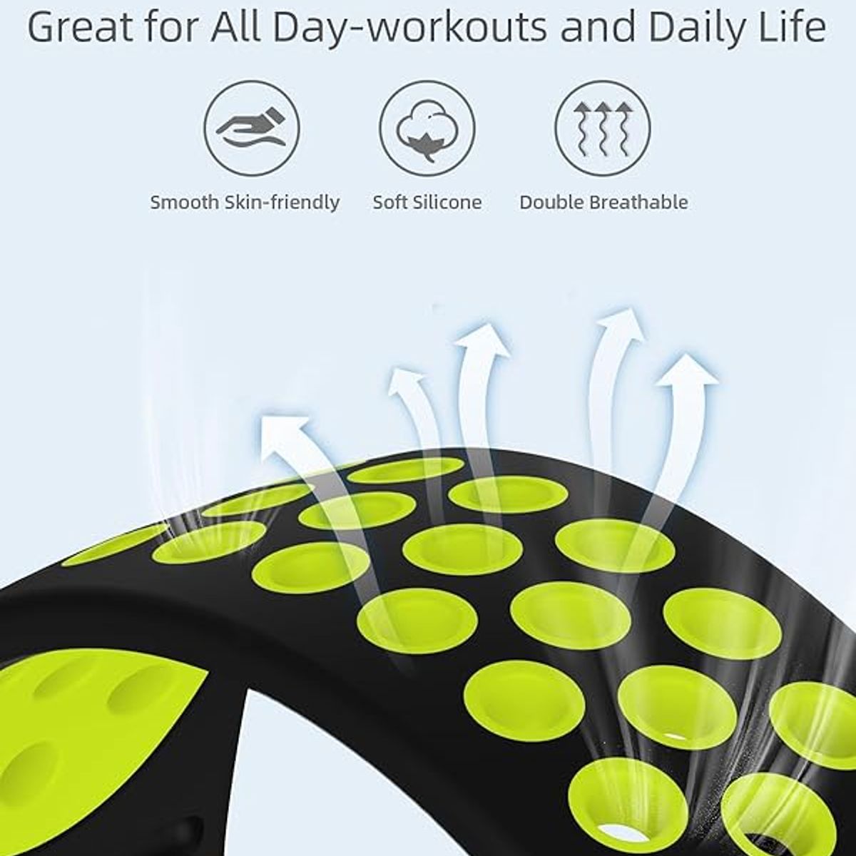 GENERICO - CORREA DE SILICONA SPORT SAMSUNG WATCH 4-5-6-7-FE PINK + WHITE