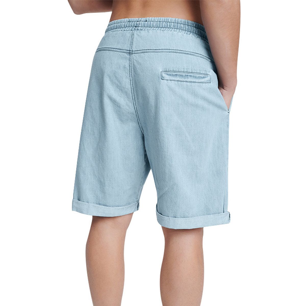 BLWOENS - Pantalones cortos de verano para hombres - Azul