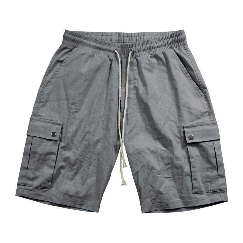 BLWOENS - Pantalones cortos de verano para hombres - Gris
