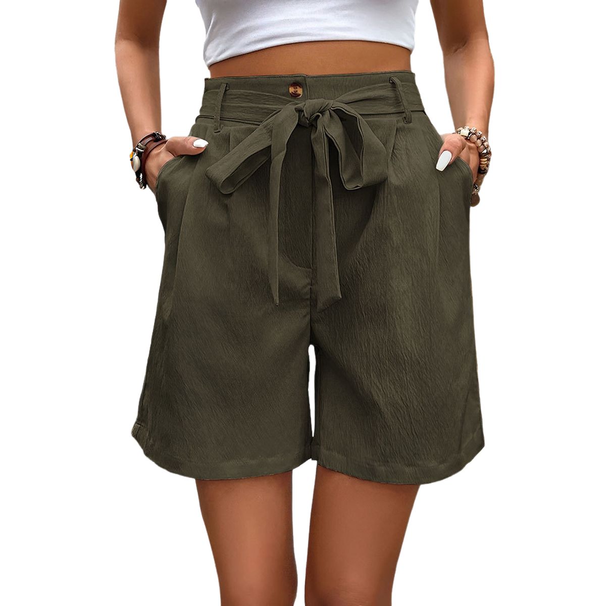 BLWOENS - Pantalones cortos  para mujeres - Verde