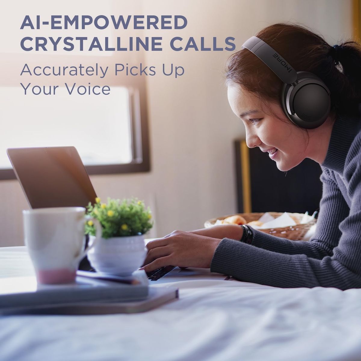 1MORE - Audifonos  Bluetooth 1More Sonoflow SE ANC, QuietMax 70 Horas