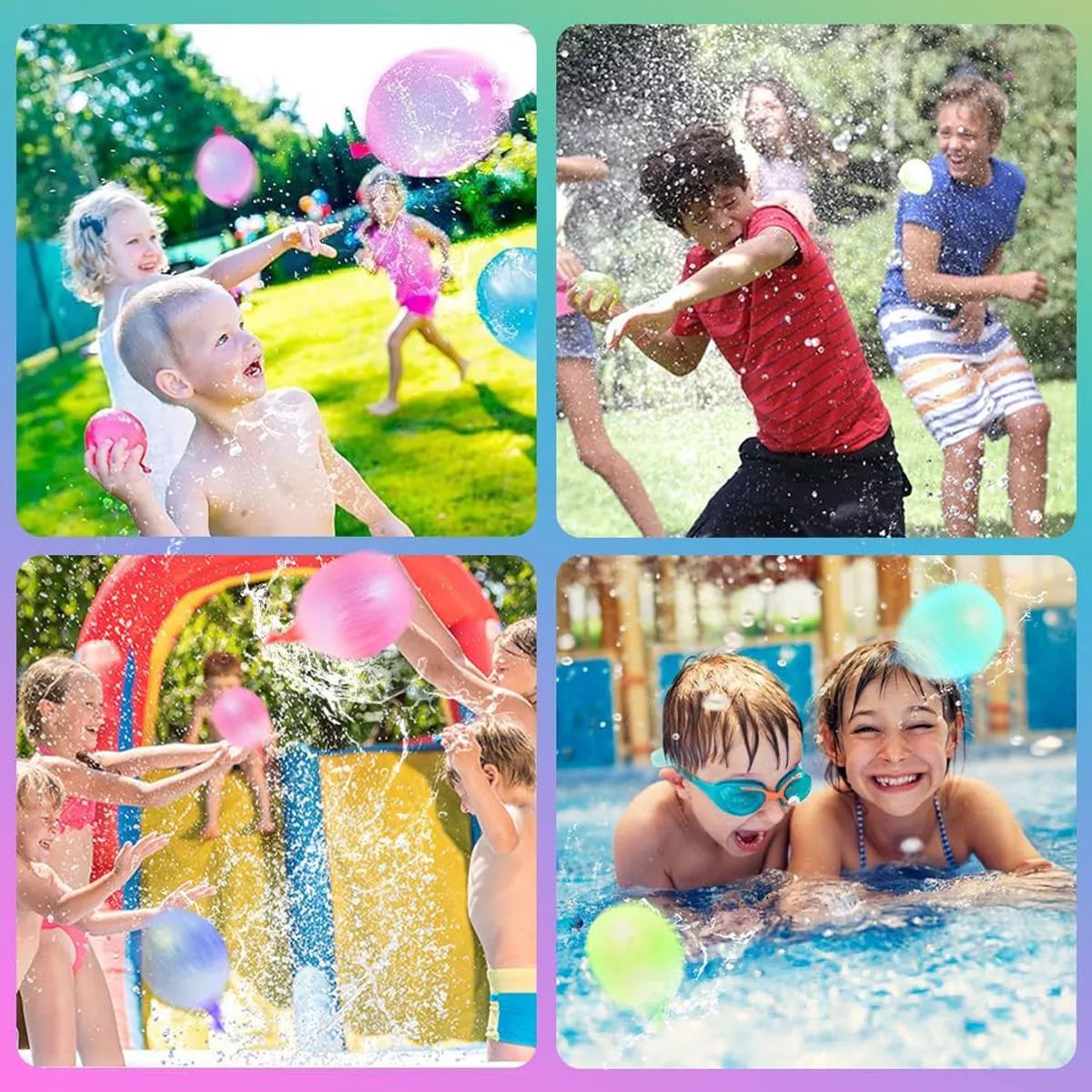 GENERICO - Set 1110 Globos Mágicos Llenado Rápido de Agua para Juegos