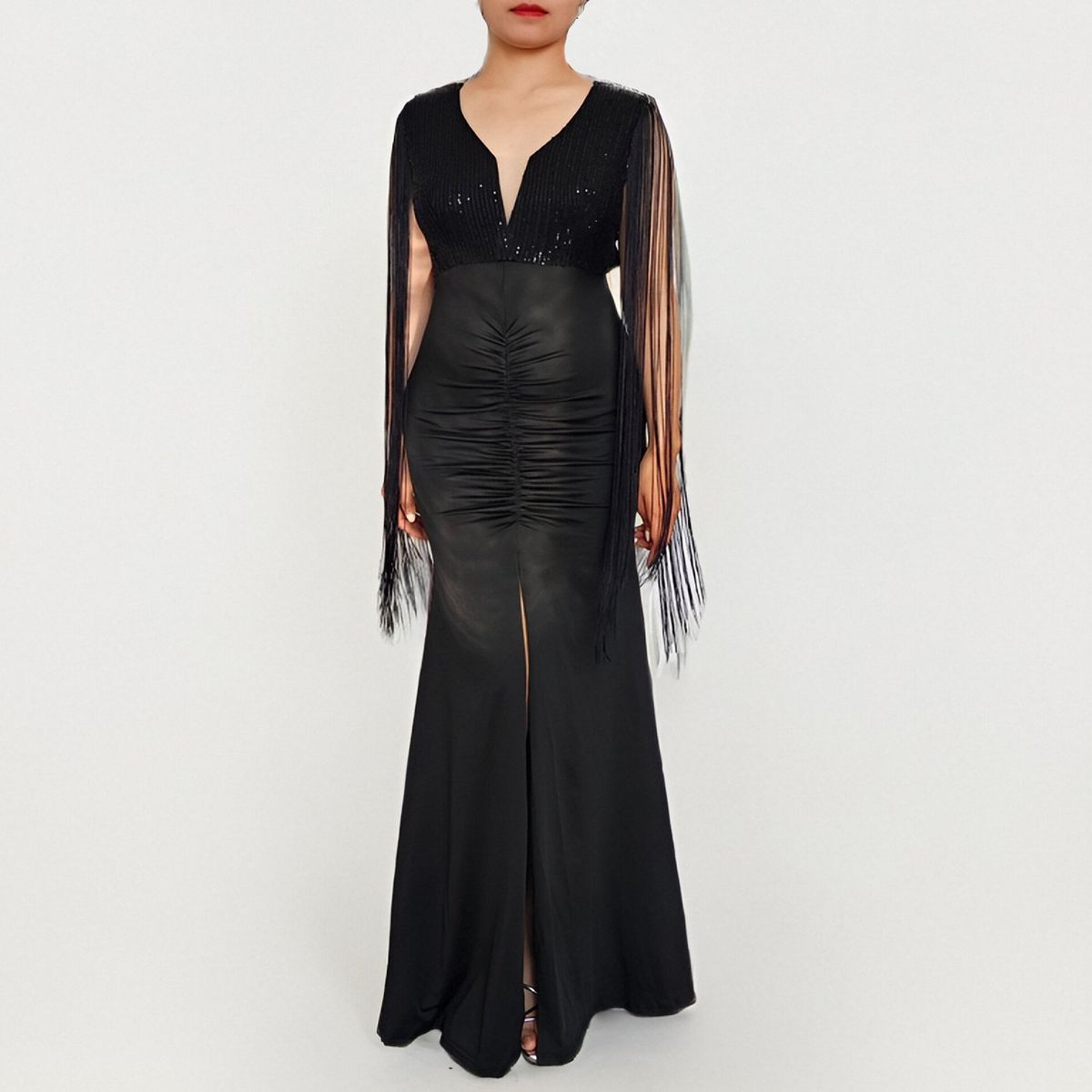 RINODERINA - Vestido Largo Elegante Fiesta Moderno Moda Mujer