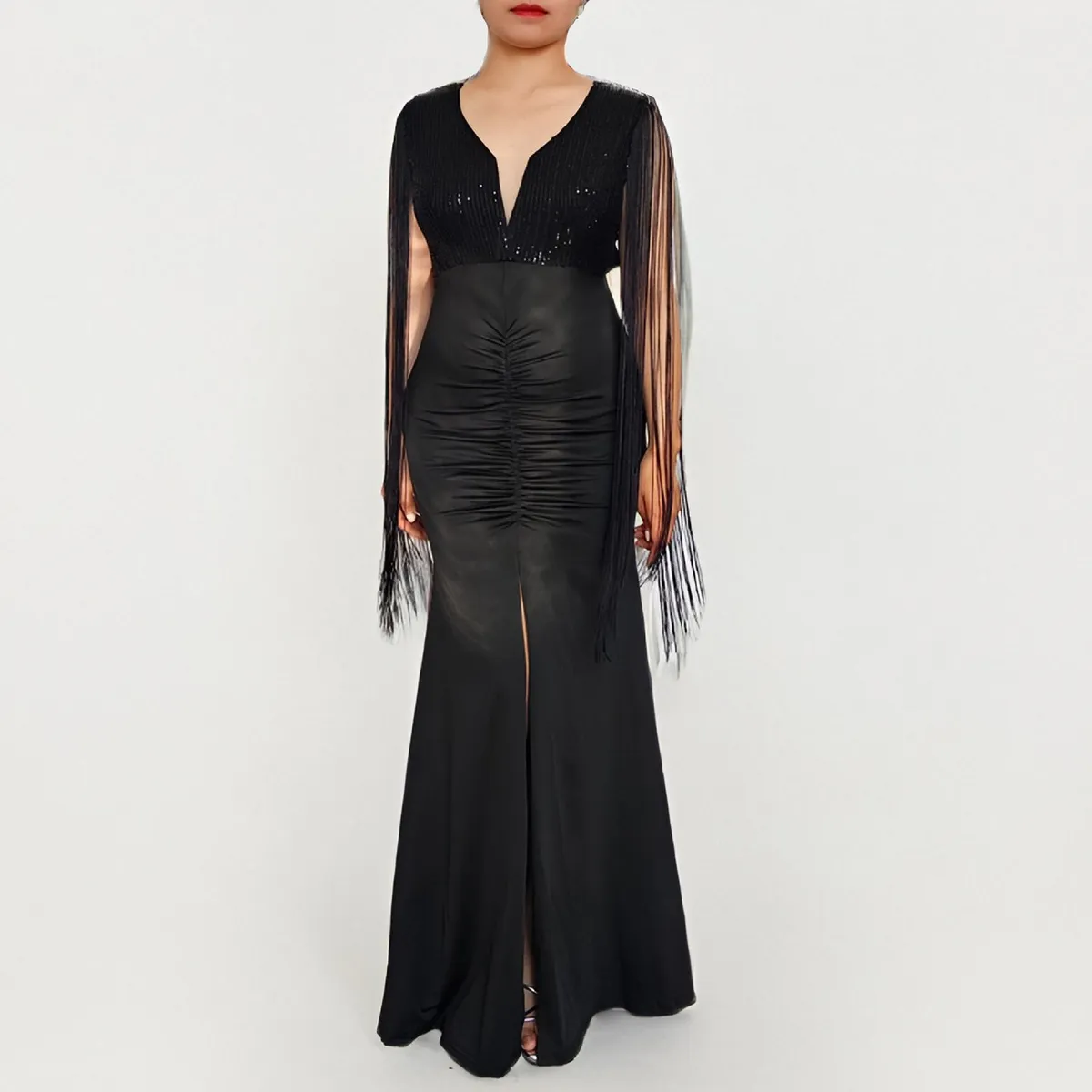 RINODERINA - Vestido Largo Elegante Fiesta Moderno Moda Mujer