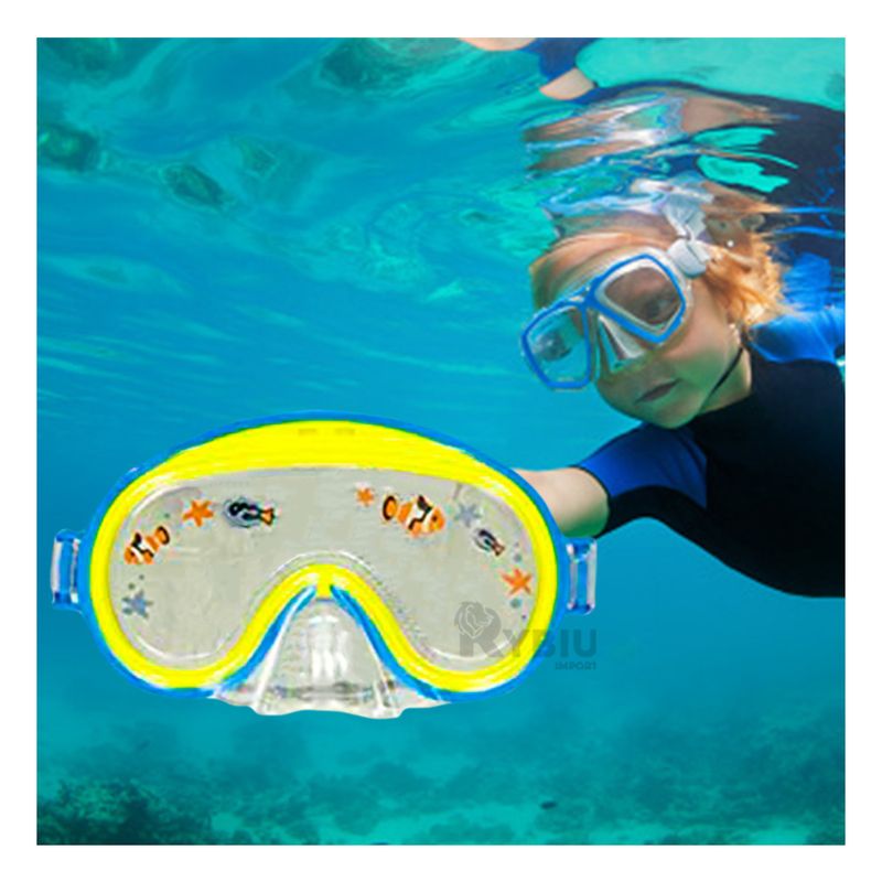RYBIU IMPORT - Lentes de Buceo Modelo Aviador Infantil de Color Azul