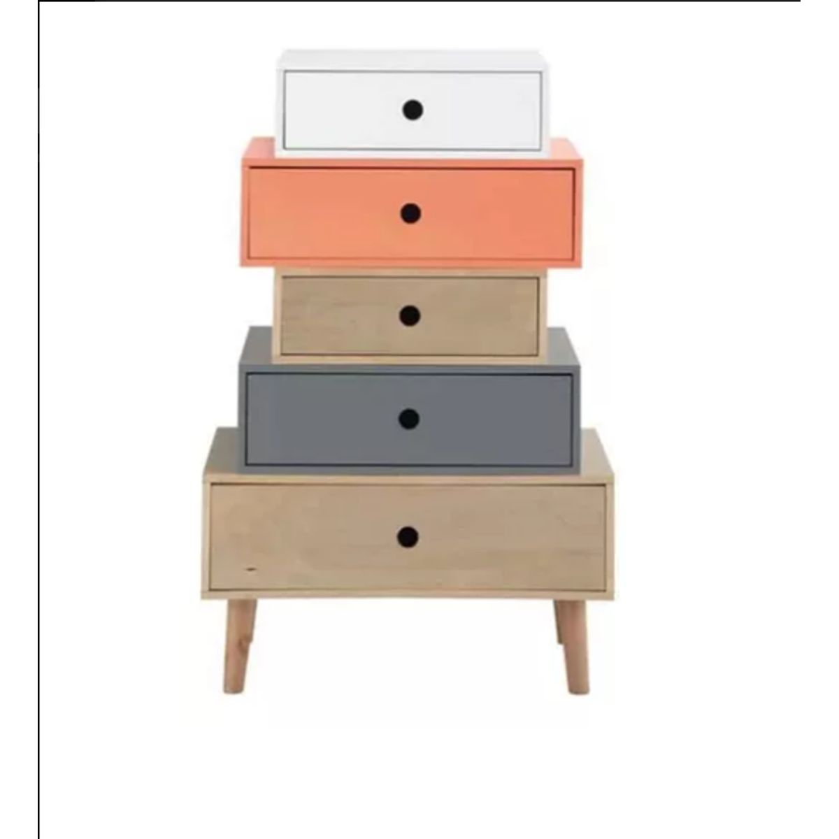 NACION MUEBLES - VELADOR NACION MUEBLES SAXZ COLOR MULTICOLOR